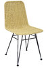 Rattan chair with steel legs
