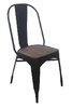 Steel chair black
